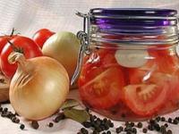 Рецеп помидоров с луком