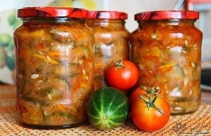 Салат из огурцов и помидор на зиму - рецепт