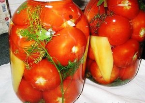 Острые помидоры с болгарским перцем