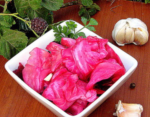 Рецепт краснокочанной капусты на зиму