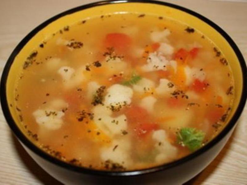 Вкусный диетический суп