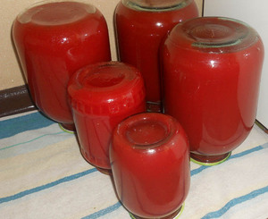 Заготовка томатного сока - что и как?
