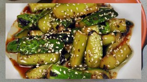Корейский салат из огурцов